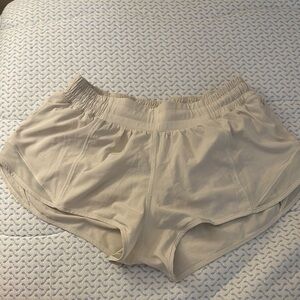 White Lululemon shorts